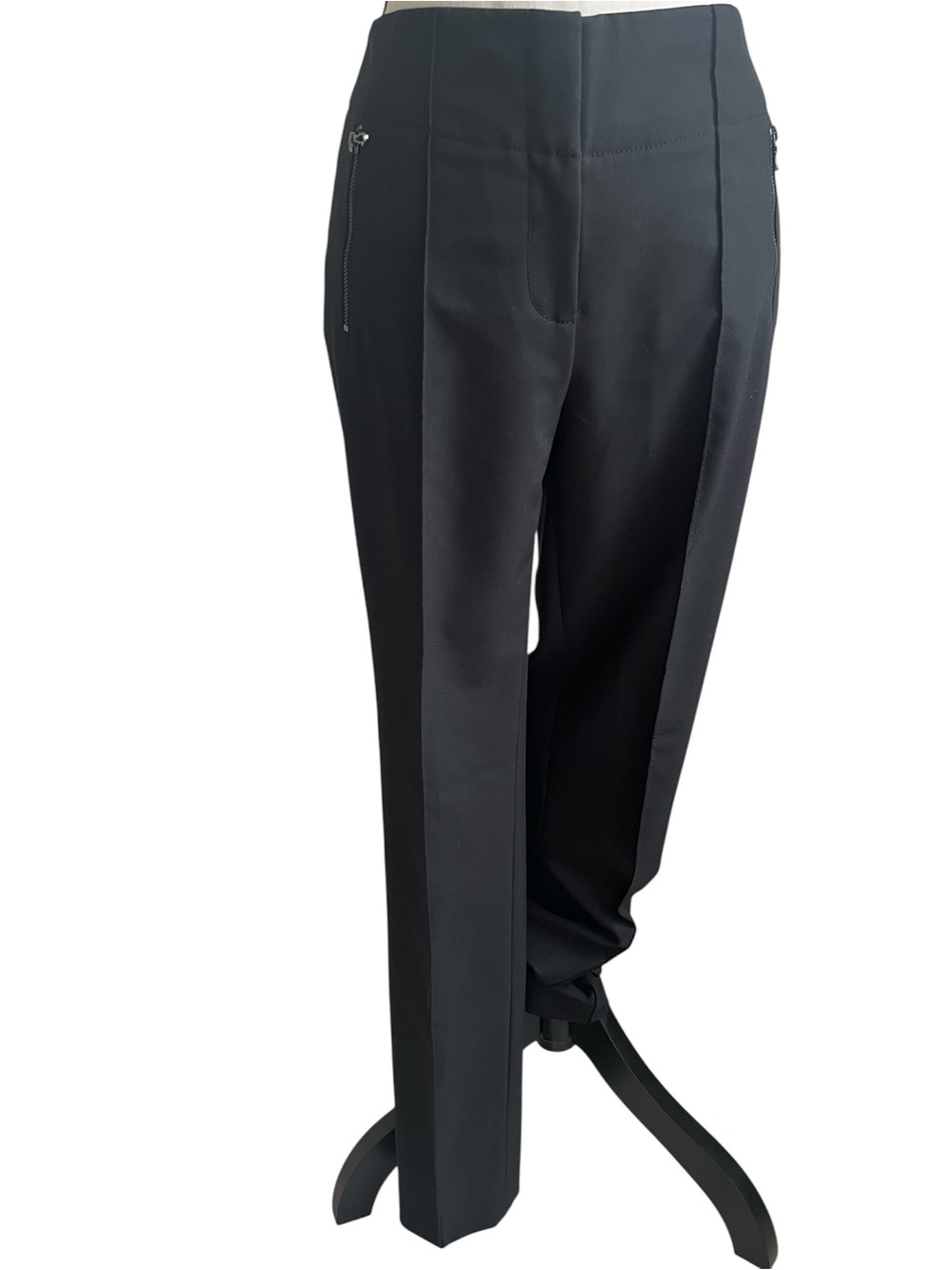 Magaschoni Collection Pantsuit Black Peplum Blazer & Pants Tailored Size 2 Small - Picture 12 of 16